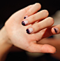 Inky ombre nails tutorial.
