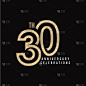 30 Th Anniversary Celebration Vector Template Desi