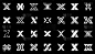 抽象标志集合与字母X