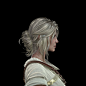 The Witcher 3: Wild Hunt - Ciri , Titania G Han : for study Substance Painter.I tried to make it as similar as possible to concept art sheet in Witcher 3.But it was so hard to make the mapping look like with the Substance Painter.