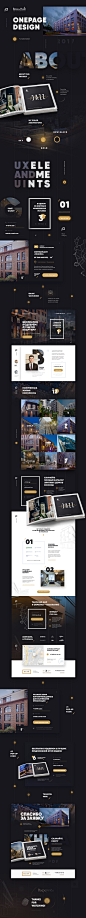 BOSS & HALL — Apartments estate landing page website on Behance