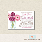 Floral Typography Shower Invite  Self by NewBorrowedAndBlue, $2.15