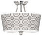 Art Deco Luxe Tile Tapered Drum Giclee Ceiling Light - contemporary - ceiling lighting - Lamps Plus