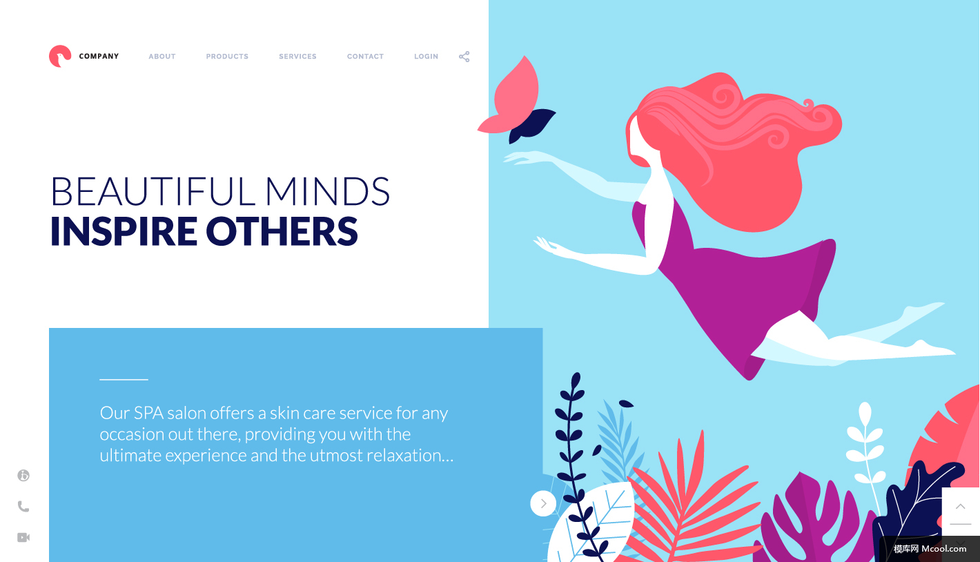 扁平化 女孩 美女 矢量插画 网页 海报 清心美女人物插画插画绘画 清心美女人物插画插画绘画