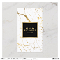 White and Gold Marble Event Planner Business Card : Your name or business name is elegantly displayed over a white and faux gold background for a very chic aesthetic. The organic marble pattern feels luxurious and rich on these stylish business card templ