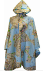 Leighton Umbrellas Hooded NYC Poncho with Map Print