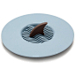 We all approach the kitchen sink dreading what might await us there.
Add some playfulness to your daily chore with this Sharkfin strainer that will appear out of the deep as the water drains.
Fits most sinks.