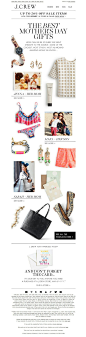 #newsletter #mothersday J.Crew 04.2014 It's almost Mother's Day...
