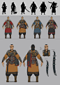 Warrior, Naranbaatar Ganbold : Character design experiment based on Mongolian mid century soldiers. <br/>He uses close combat warrior.