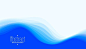 Stylish elegant blue waves background Free Vector