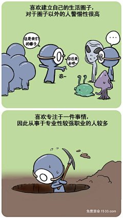 狸槑采集到韩国Q版血型人物漫画