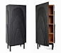 dark layer cupboard in 'wood tailoring' collection by färg & blanche