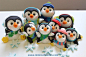 Penguin Family Cupcake Toppers