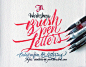 Workshop Brush pen Letters : Workshop about Calligraphy&Lettering, Brush pen edition.