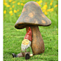 国外代购 花园家居雕塑摆件 蘑菇小矮人装饰花圃雕像-淘宝网