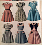 vintage童装少女装图样#Butterick 1960 Pattern Book#