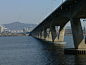 bridge and seoul tower