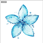 水组成的花瓣图案_创意元素 - 素材中国_素材CNN