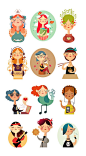 Stickers by Ana Varela, via Behance. Gonna start doing something like this soon