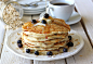 Blueberry Oatmeal Yogurt Pancakes