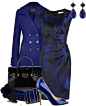 "black and blue" by meganpearl on Polyvore