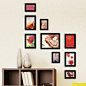 美一天 欧式实木照片墙适合小墙面的组合创意家居相片墙 OS-9A