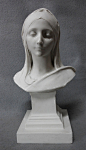 Fine Antique Parian Porcelain Bust of Lovely Lady