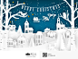 [美工云]-Christmas-Poster-Vertor圣诞节折纸风矢量EPS海报下载：