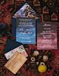 Griffin and Sabine inspired invitation with galaxy design