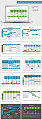 Gantt Chart Annual PowerPoint Template - PowerPoint Templates Presentation Templates