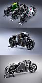Daniel Simon设计的莲花概念摩托车 The Lotus C-01 Motorcycle———欢迎加入工业设计手绘交流群 44273244