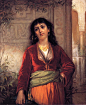 John_William_Waterhouse-_The_Unwelcome_Companion_-_a_Street_Scene_in_Cairo