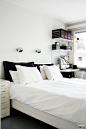 Black White Bedroom | Scandinavian deko