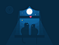 Valentine's Day window moon after effects night heart rebound animation cat valentines day