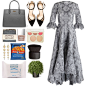 A fashion look from November 2016 featuring embroidered dress, pointed toe pumps and prada handbags. Browse and shop related looks.