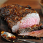 Roasted Beef Tri-tip with Bourbon Glaze by zestuous: Ready in less than an hour. Exquisite enough for a holiday dinner, easy enough for a weeknight. #Beef #Roast_Beef