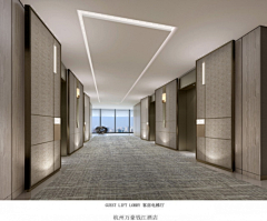 卓生ㅤ采集到· Hotel elevator hall︱酒店电梯厅