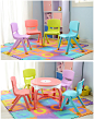 加厚儿童椅子幼儿园靠背椅宝宝椅子塑料小孩学习桌椅家用防滑凳子-tmall.com天猫