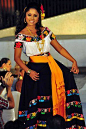 Here is another traditional mexican dress from the Tabasco region.