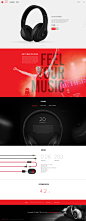 BeatsByDre concept : I was in for a new fun project. Almost daily I'm wearing a Beats headphone, so picked their site for a makeover. Just got caught up in it and needed to bring it to an end. So here it is, hope you'll like it!