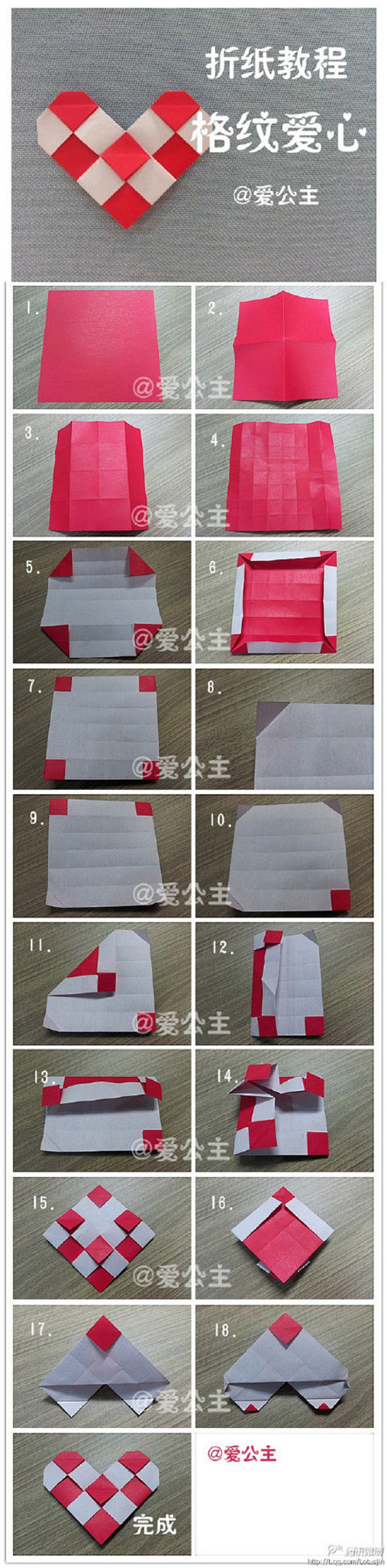 手工达人的折纸教程，创意可爱！#折纸教程...
