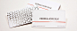 Foil stamped silk business cards by Vermillion Silk Cards