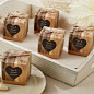 Personalized Rustic Heart Favor Boxes