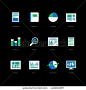 Business and Finance Flat icons for Web and Mobile App  - stock vector