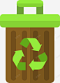 扁平化绿色环保垃圾桶图图标 绿色环保 绿色环保图标 绿色矢量图标 节能环保 UI图标 设计图片 免费下载 页面网页 平面电商 创意素材