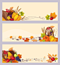 Autumn vector : Some autumn banners. Autumn vector. 