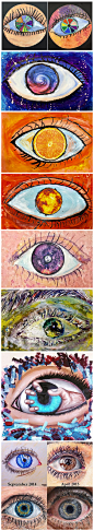 关于眼睛的课程
眼睛的微观艺术
眼睛是传递情感的窗户
不同年龄段对眼睛有不一样的表达
不同的色彩不同的画风传递不一样的艺术风格