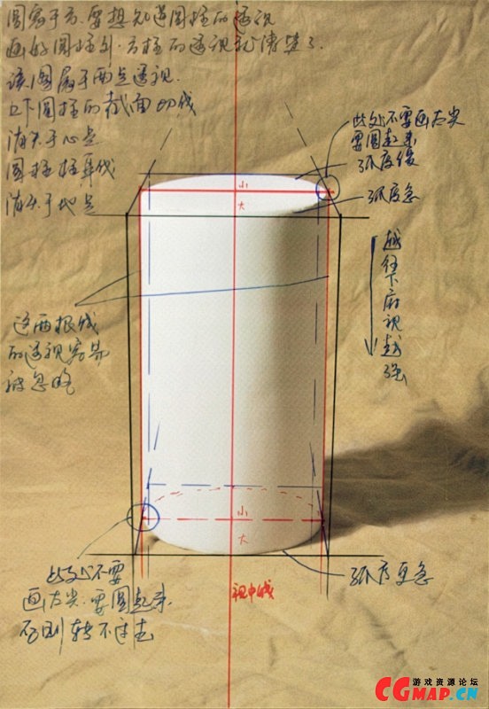 素描几何体详细教程大全（教学对话版）