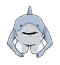 Shark men - LINE 個人原創貼圖 : Great white shark & Hammerhead shark & Tiger shark