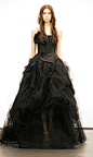 vera wang black wedding dresss 2012